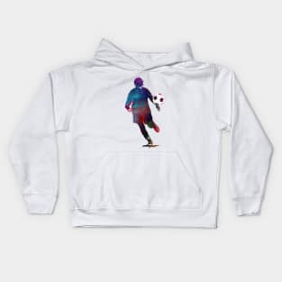 Football player sport art #football Kids Hoodie